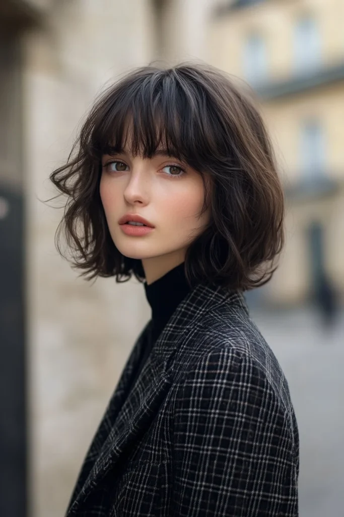 Edgy Bob with Choppy Bangs