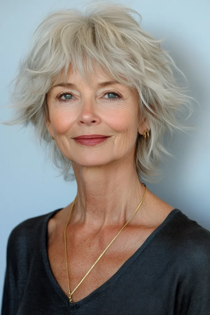 Wispy Bangs on a Short Cut