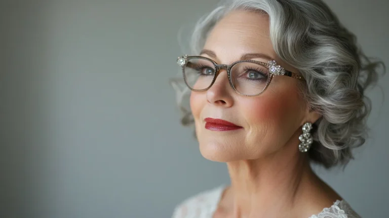 19 Chic Hairstyles for Women Over 60 with Glasses