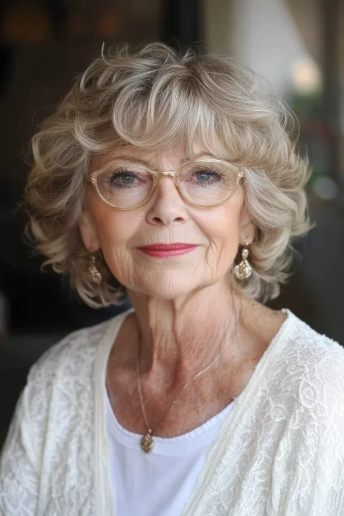 Soft Curled Shoulder-Length Hair