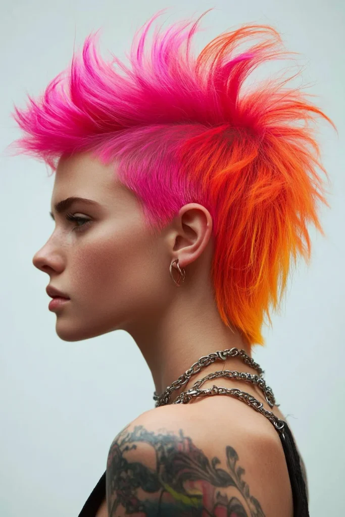 Brightly Colored Mohawk