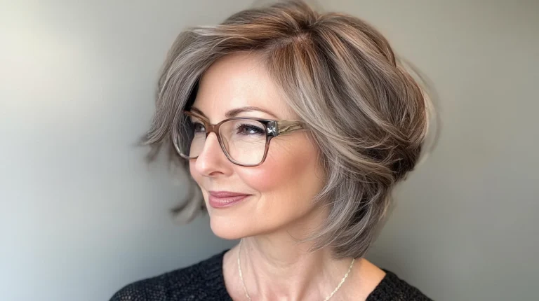 21 Stylish Hairstyles for Women Over 50 Who Wear Glasses