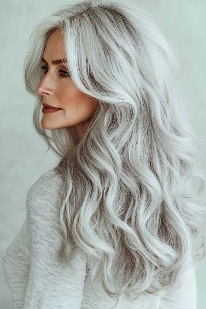 Luscious Curls with Face Framing Highlights
