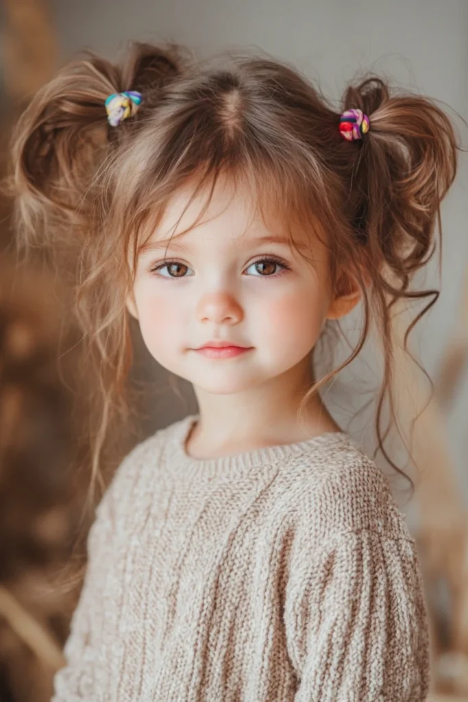 Playful Ashy Light Brown Pigtails