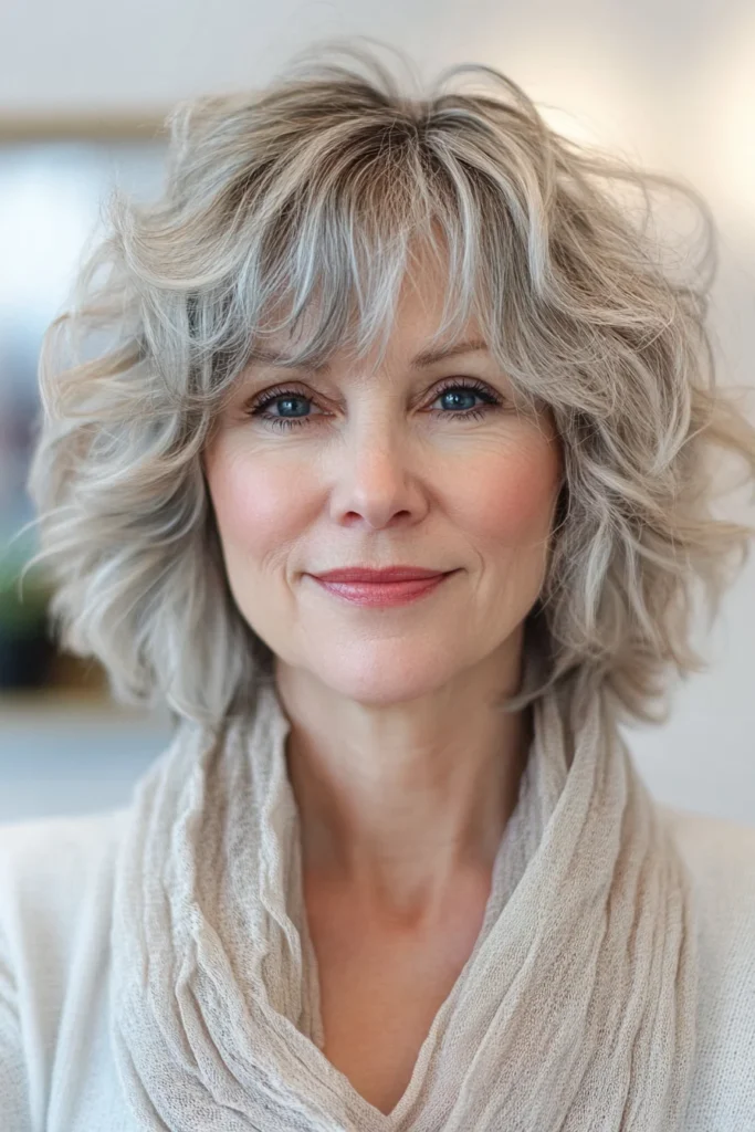 Choppy Shoulder-Length Shag