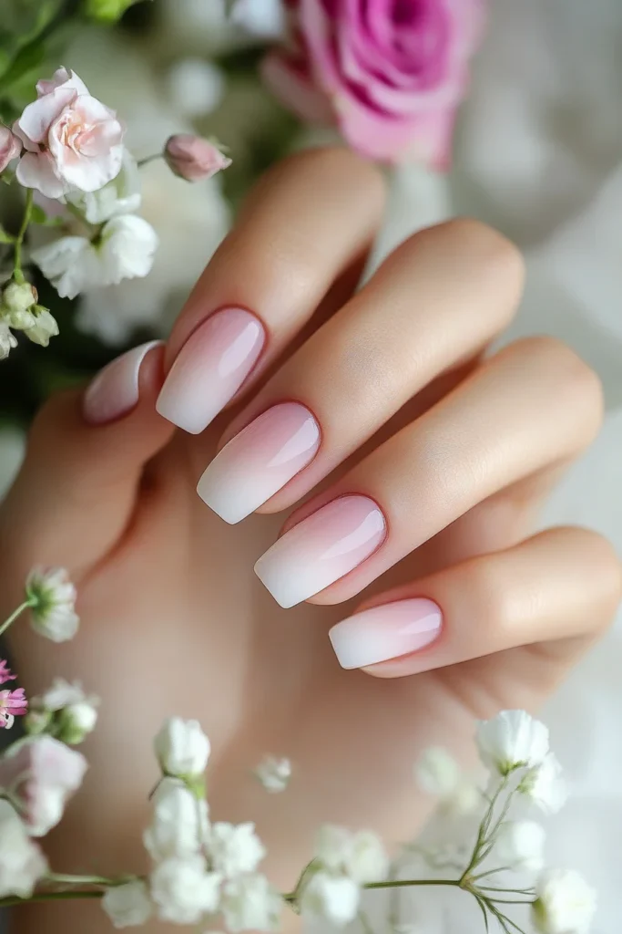 Romantic Ombre Nail Design
