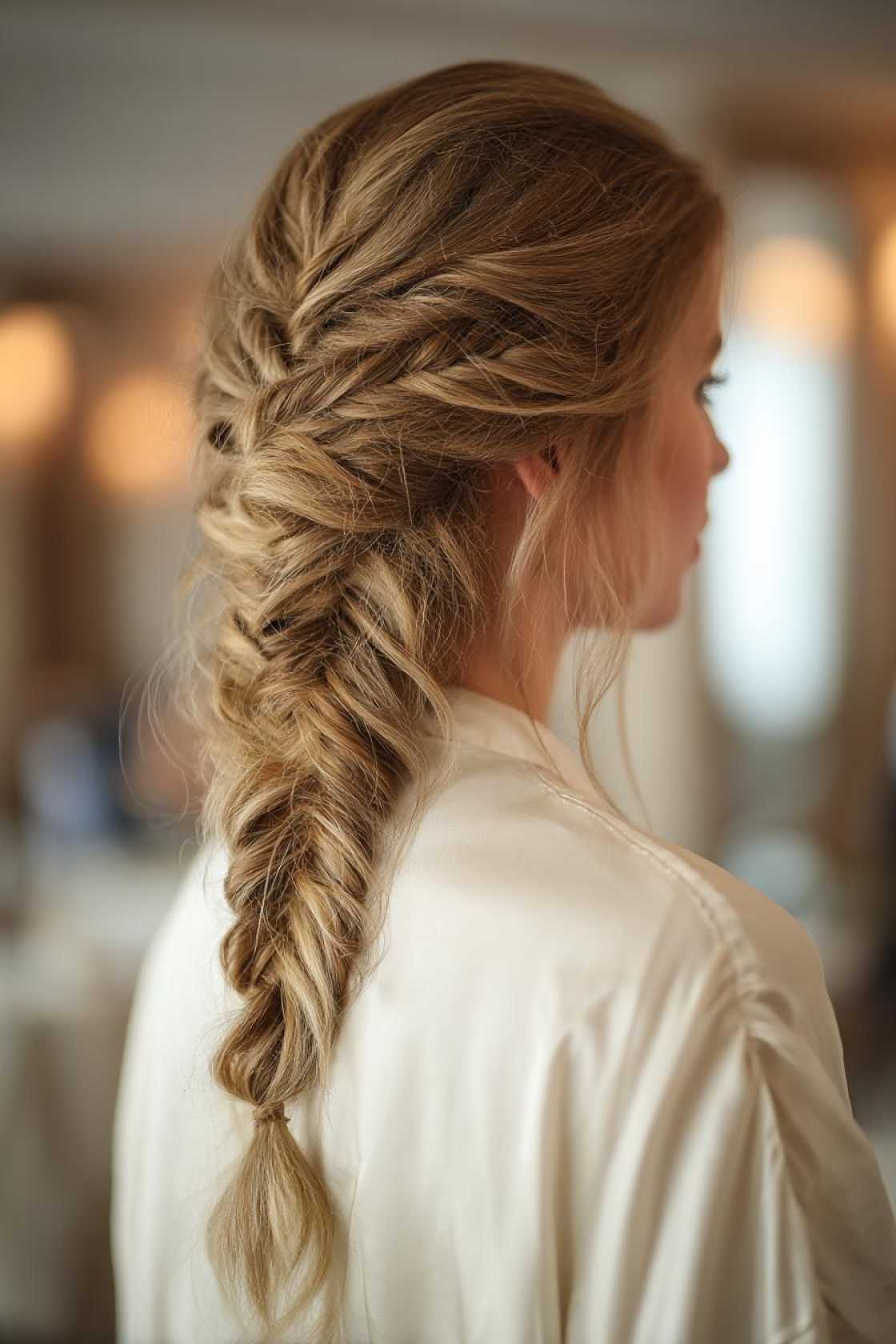 15+ Coolest Hot Weather Hairstyles to Beat the Heat (Updos, Braids & More!). - 9. Fishtail Braid