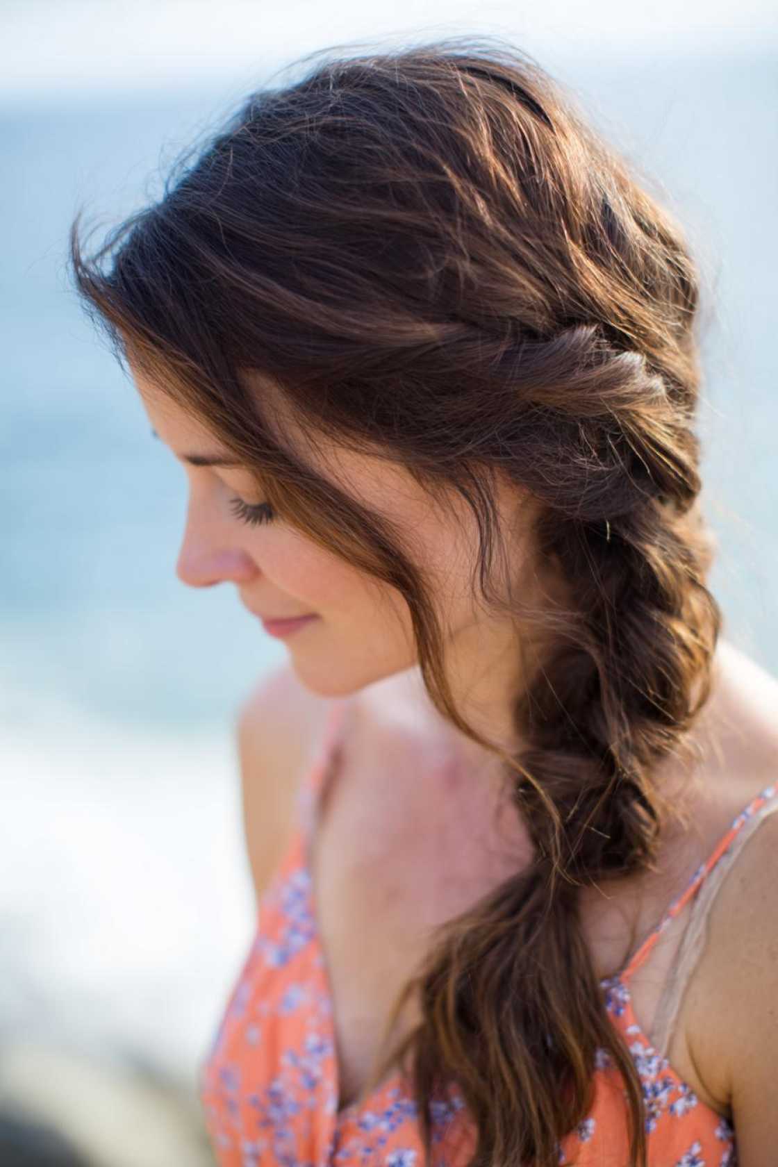 15+ Effortless Beach Hairstyles: Salty Waves, Chic Braids & Easy Updos. - 9. Side Braid