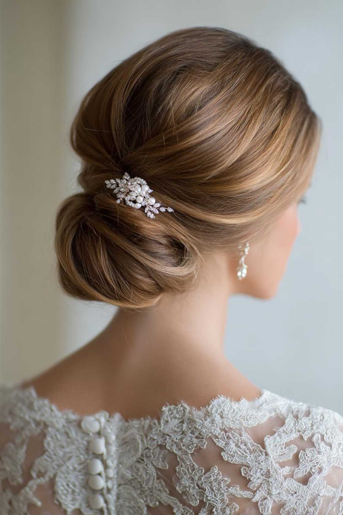 15+ Elegant Mother of the Groom Hairstyles for a Truly Special Day (All Hair Lengths). - 5. Chignon with Accessory