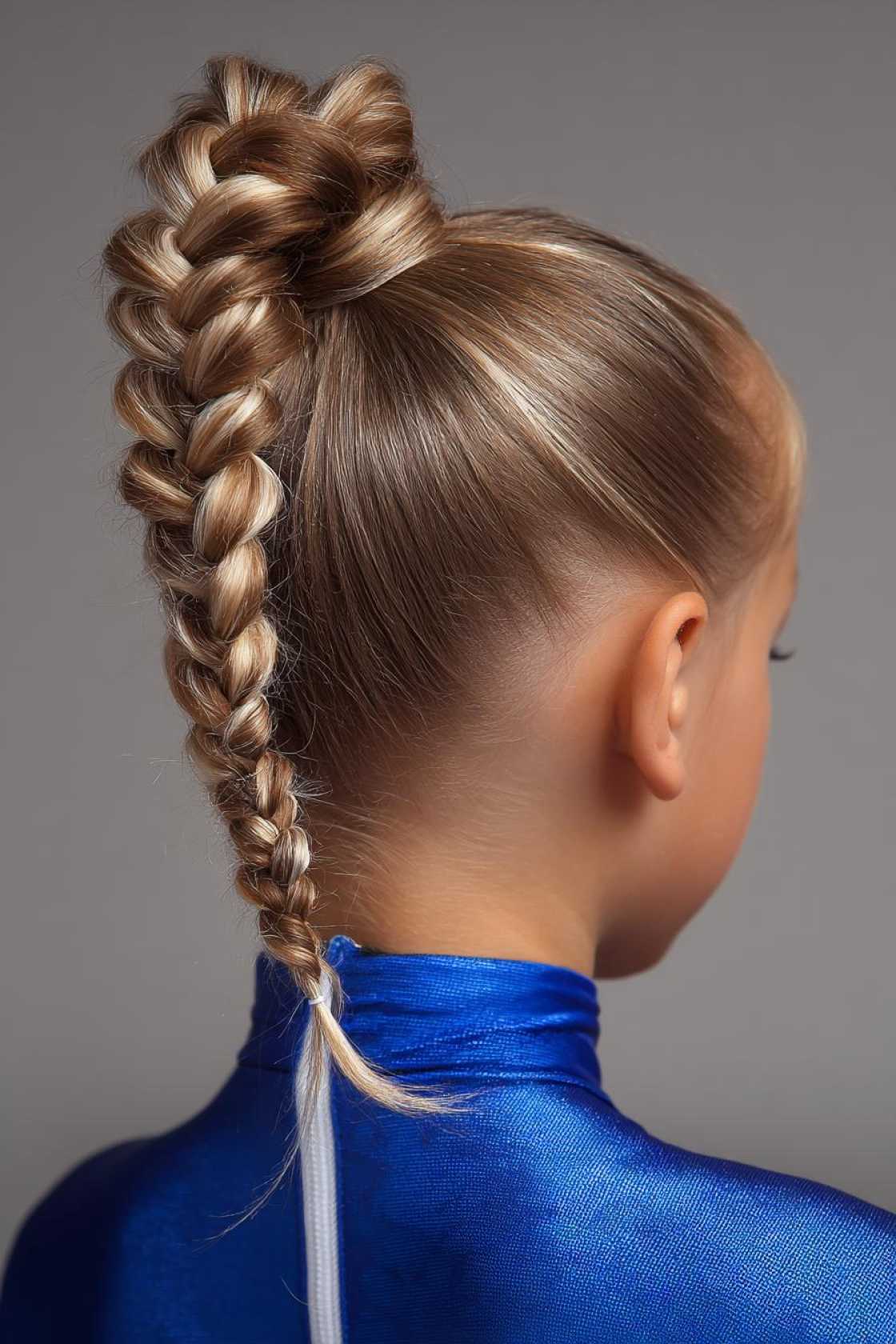 15+ Flip-Proof Gymnastics Hairstyles: Secure Buns, Braids & Tips for a Perfect 10 Look! - 7. High Braided Ponytail