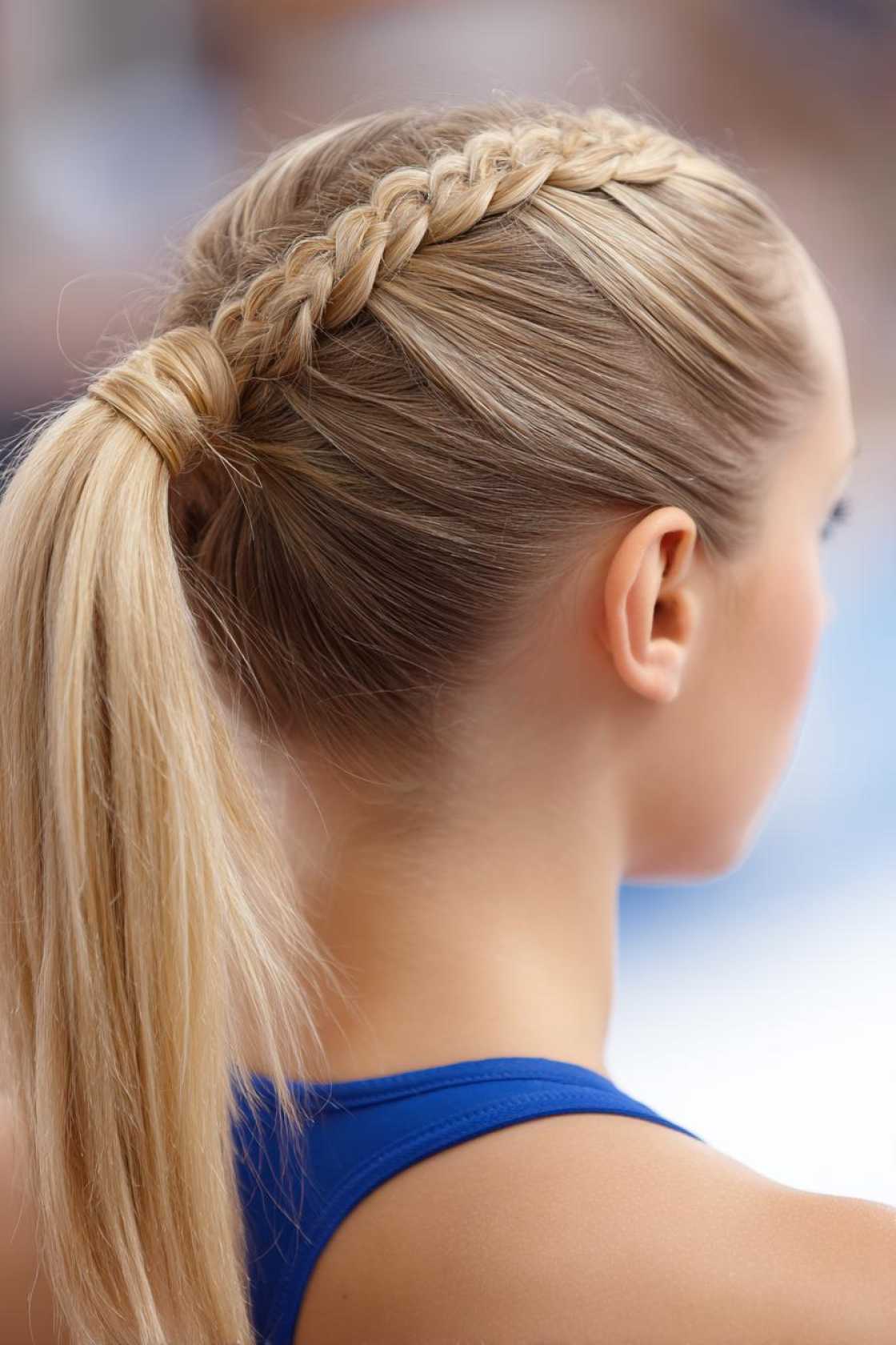 15+ Flip-Proof Gymnastics Hairstyles: Secure Buns, Braids & Tips for a Perfect 10 Look! - 14. Tight Ponytail with Wrap-Around Brai