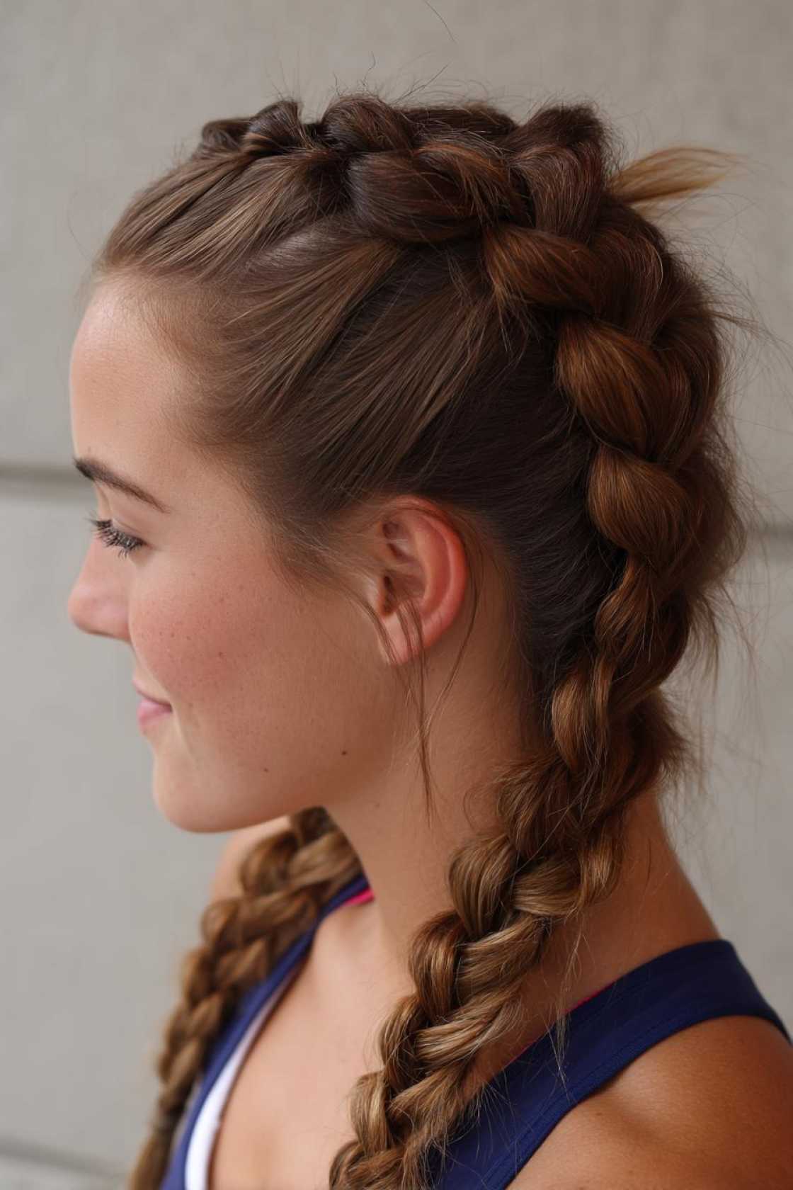15+ Game-Winning Basketball Hairstyles: Secure Braids, Buns & Ponytails for the Court. - Dutch Braid