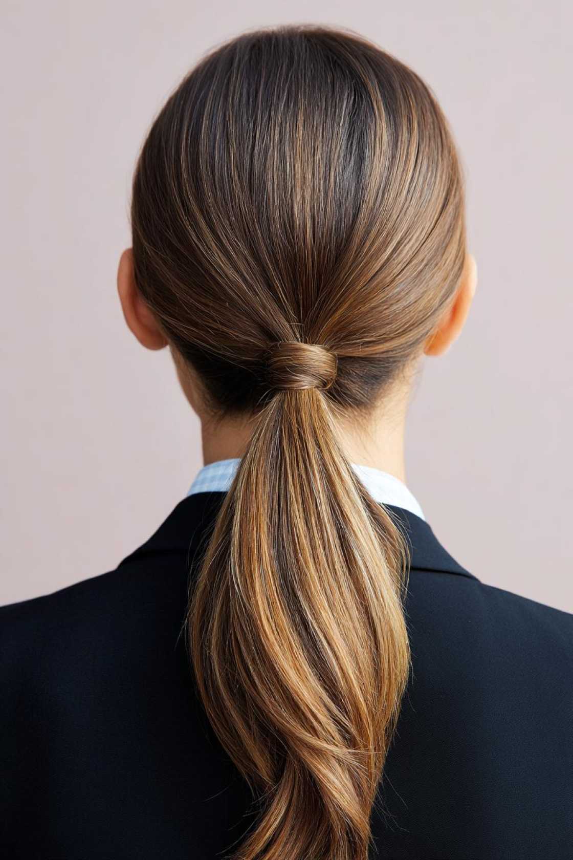 15+ Neat & Secure Waitress Hairstyles That Last Your Entire Shift (Food Service Approved!). - 16. Simple Low Ponytail