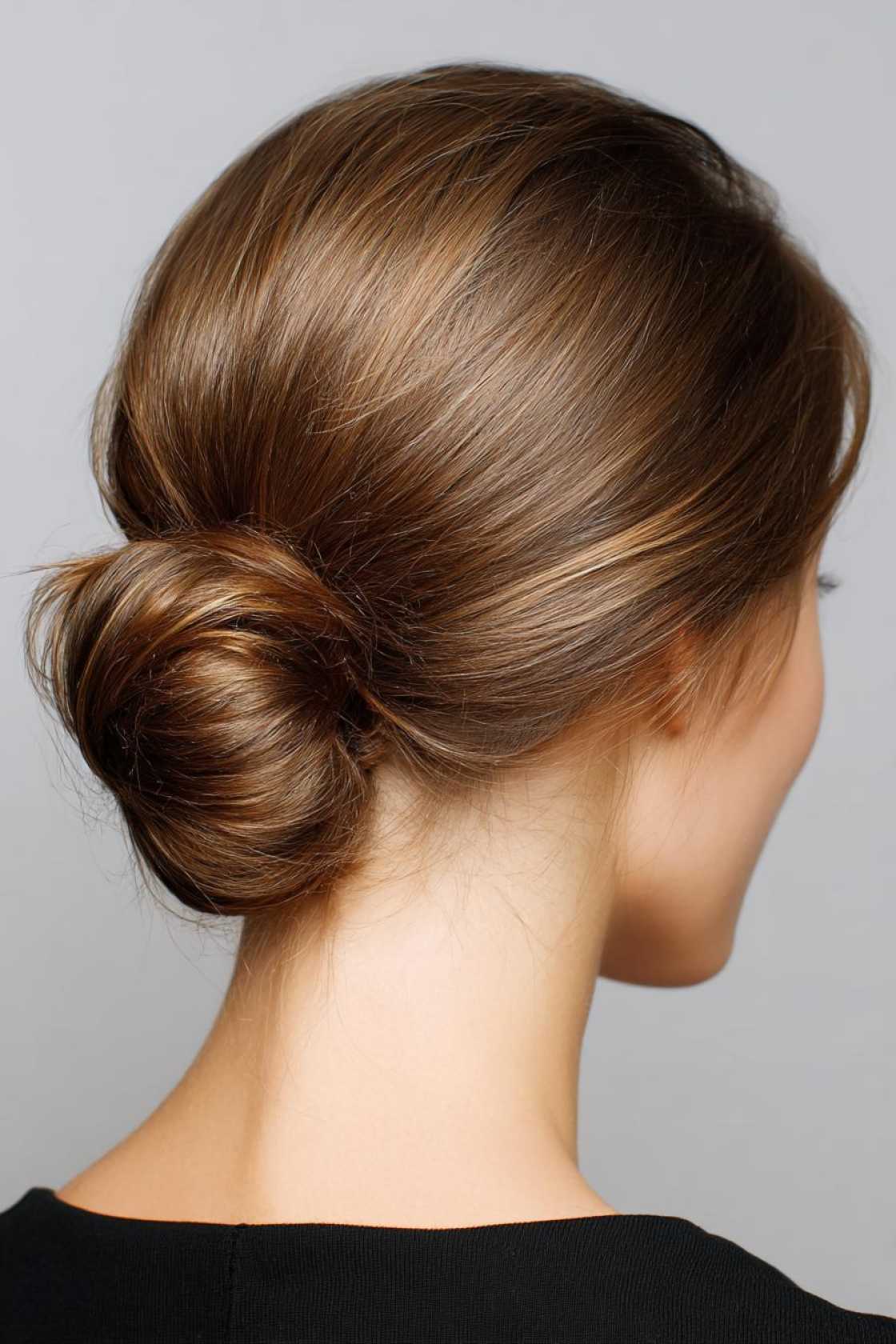 15+ Neat & Secure Waitress Hairstyles That Last Your Entire Shift (Food Service Approved!). - 15. Basic Bun