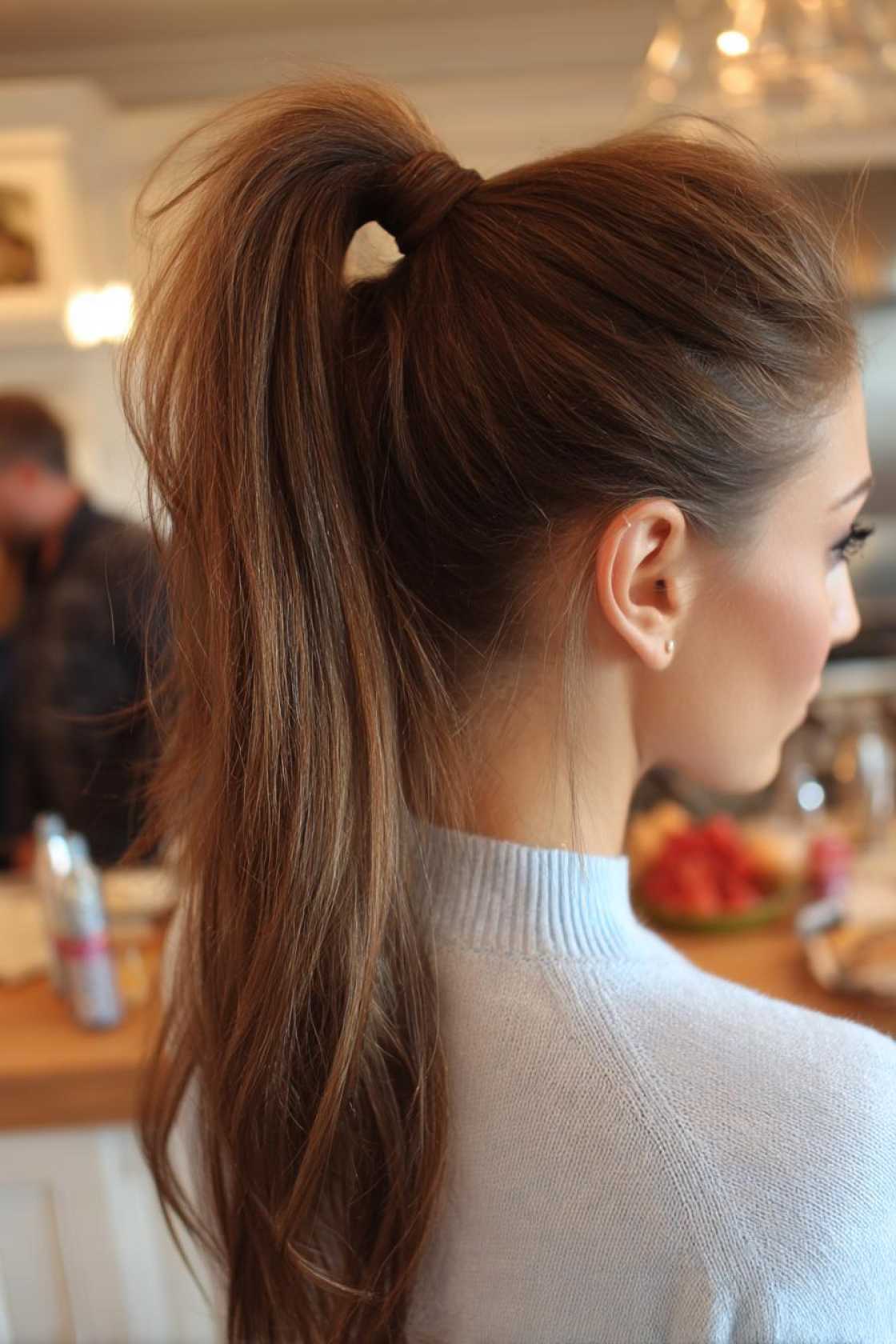 15+ Neat & Secure Waitress Hairstyles That Last Your Entire Shift (Food Service Approved!). - 14. High Ponytail