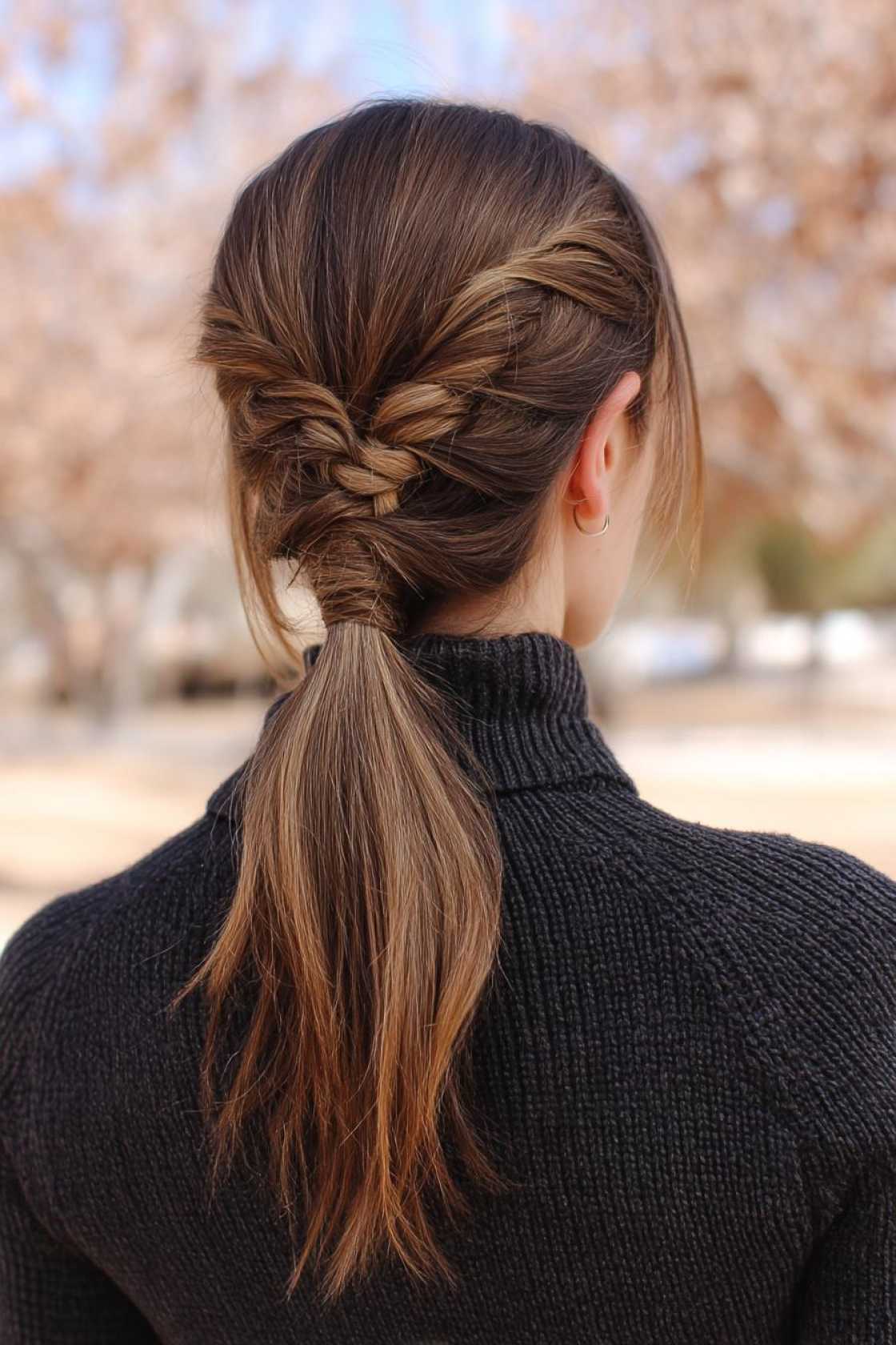 15+ Spirit-Ready Cheer Hairstyles: Secure Ponytails, Braids & Bow-Perfect Looks! - 13. Braided Ponytail Base