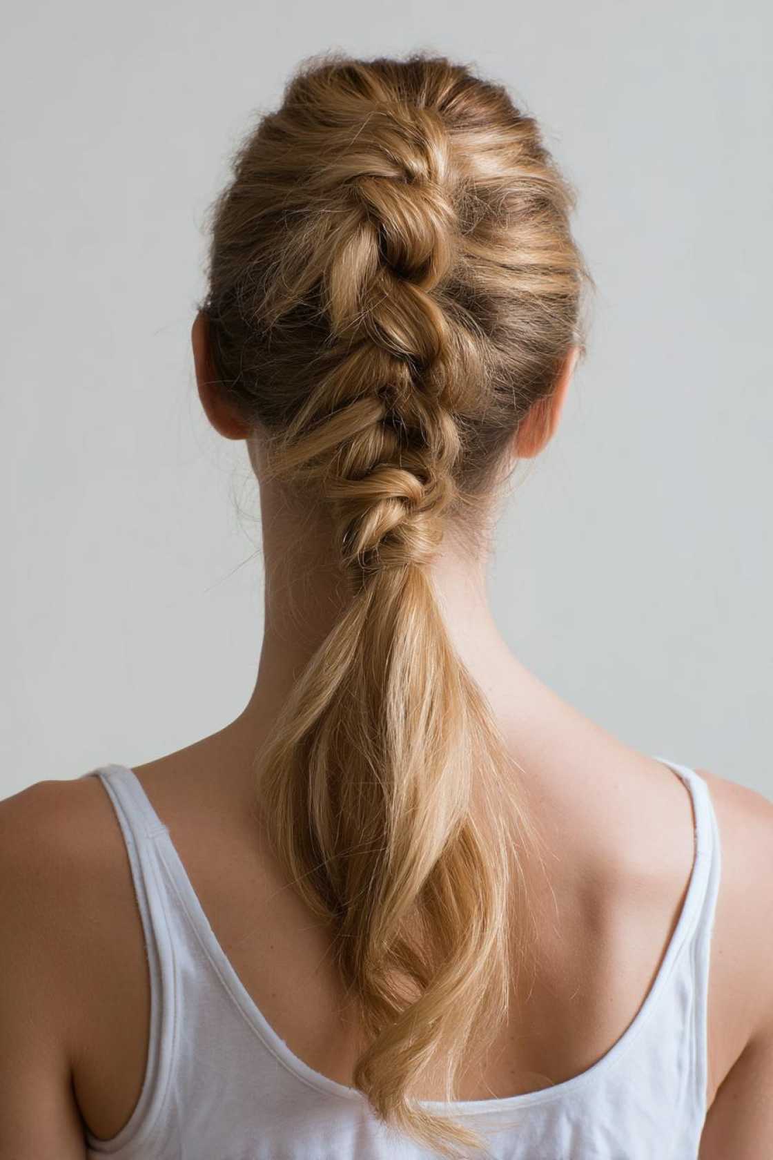 15+ Spirit-Ready Cheer Hairstyles: Secure Ponytails, Braids & Bow-Perfect Looks! - 12. French Braid Ponytail