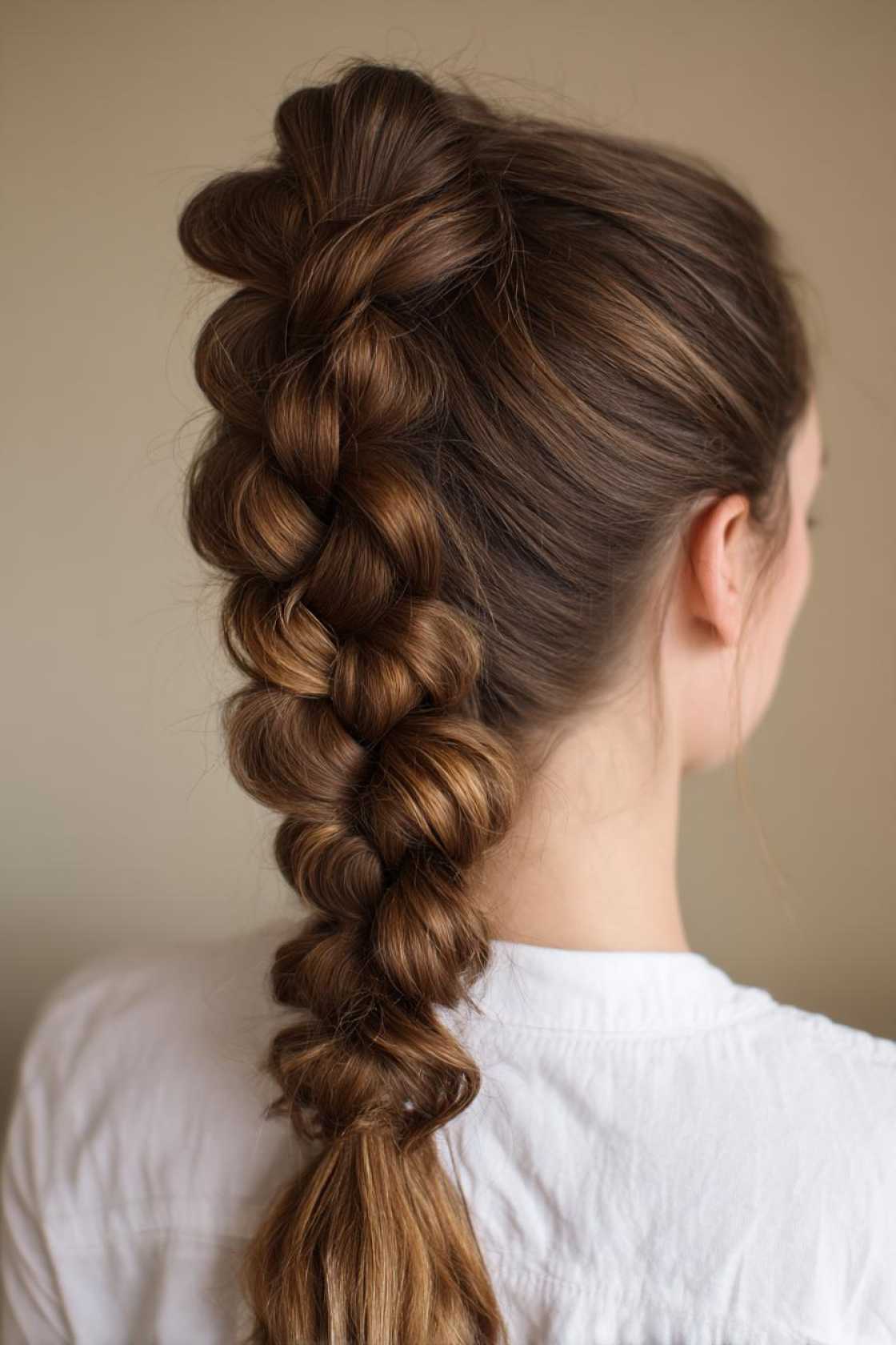15+ Spirit-Ready Cheer Hairstyles: Secure Ponytails, Braids & Bow-Perfect Looks! - 11. Dutch Braid Ponytail