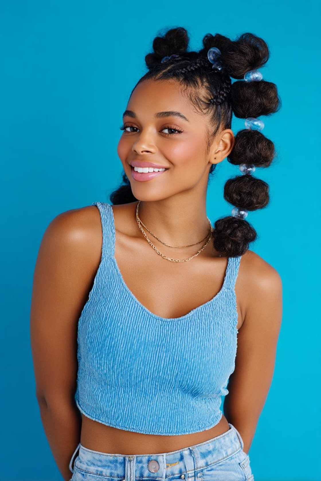 15+ Splash-Proof Waterpark Hairstyles That Stay Put All Day (Braids, Buns & More!). - 16. Easy Low Bun
