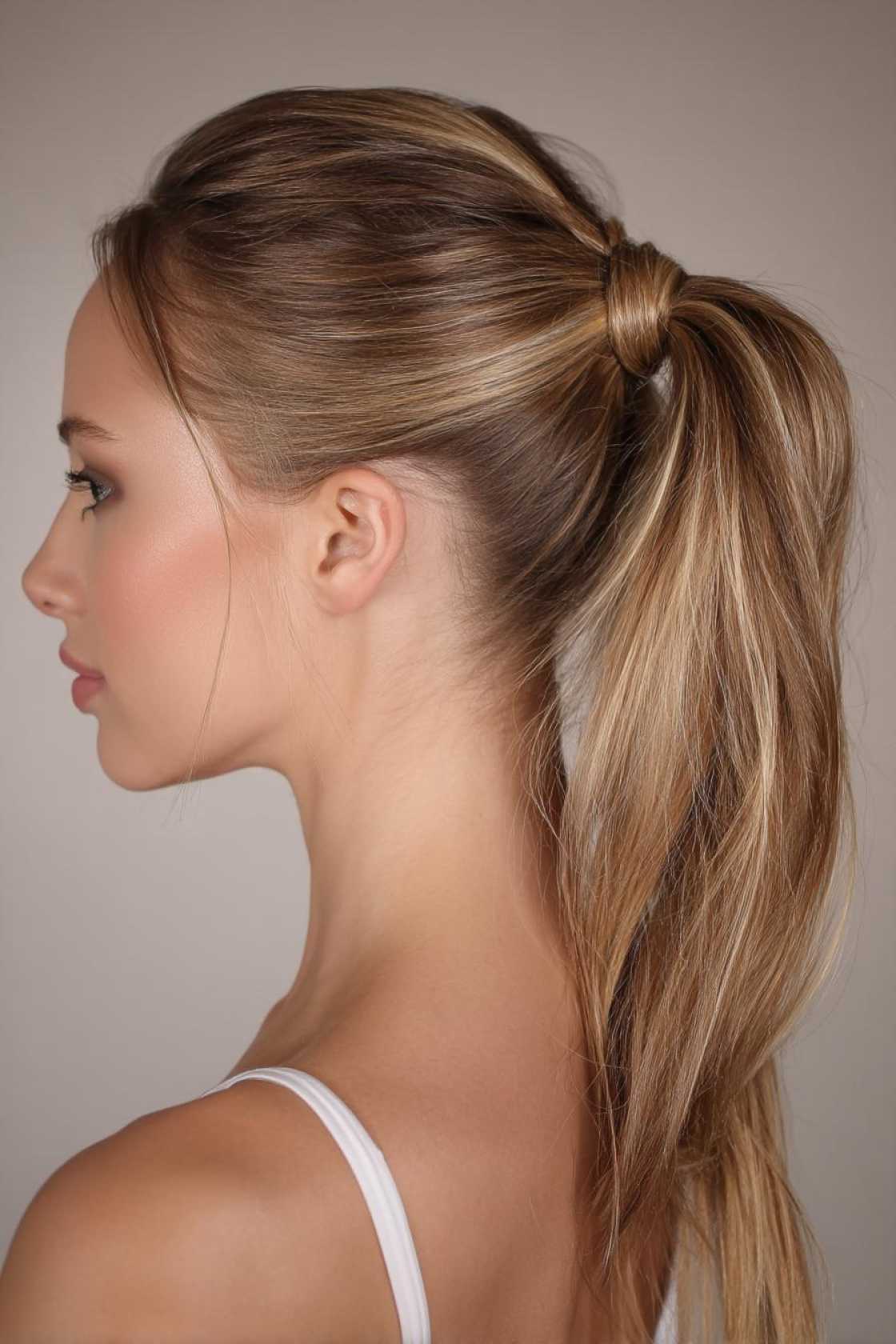 15+ Stunning Ways to Style Dark Brown Hair (From Sleek to Voluminous). - 12. High Ponytail with Volume