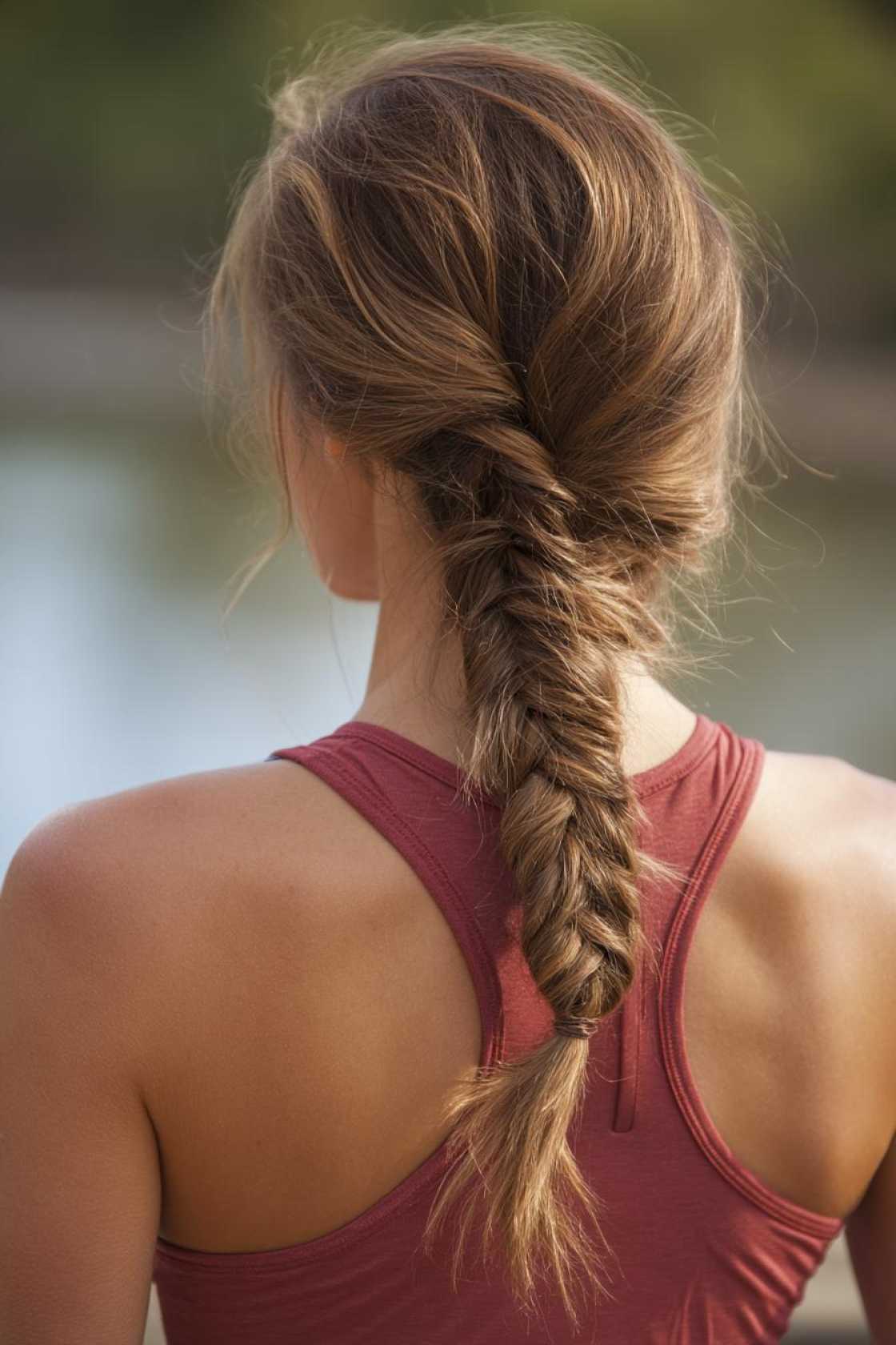 15+ Sweat-Proof Workout Hairstyles: Secure Braids, Buns & Ponytails for Every Exercise. - 9. The Fishtail Braid