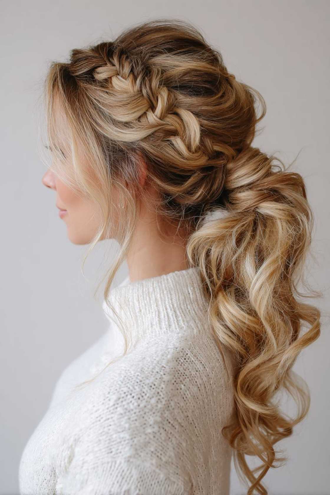 20+ Head-Turning Braided Hairstyles You Need to Try in 2025 (All Hair Types!). - 19. Braided Ponytail with Curls
