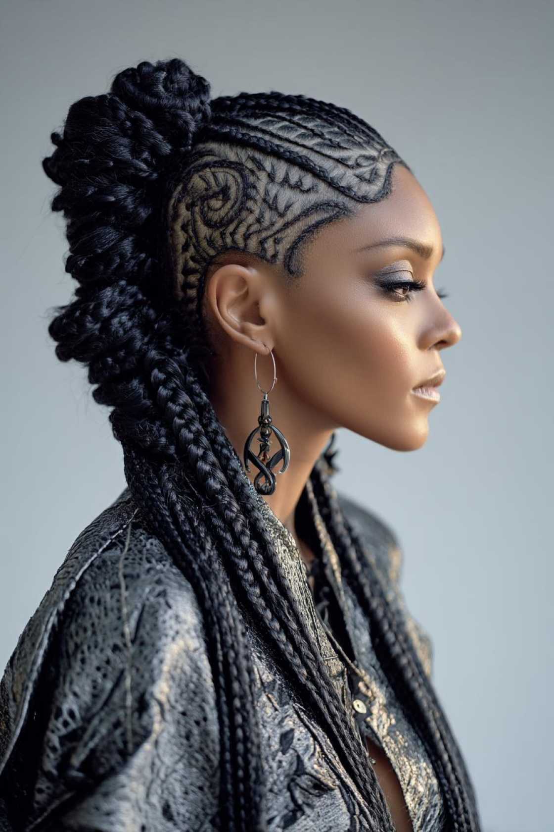 20+ Head-Turning Braided Hairstyles You Need to Try in 2025 (All Hair Types!). - 15. Cornrows with Intricate Patterns
