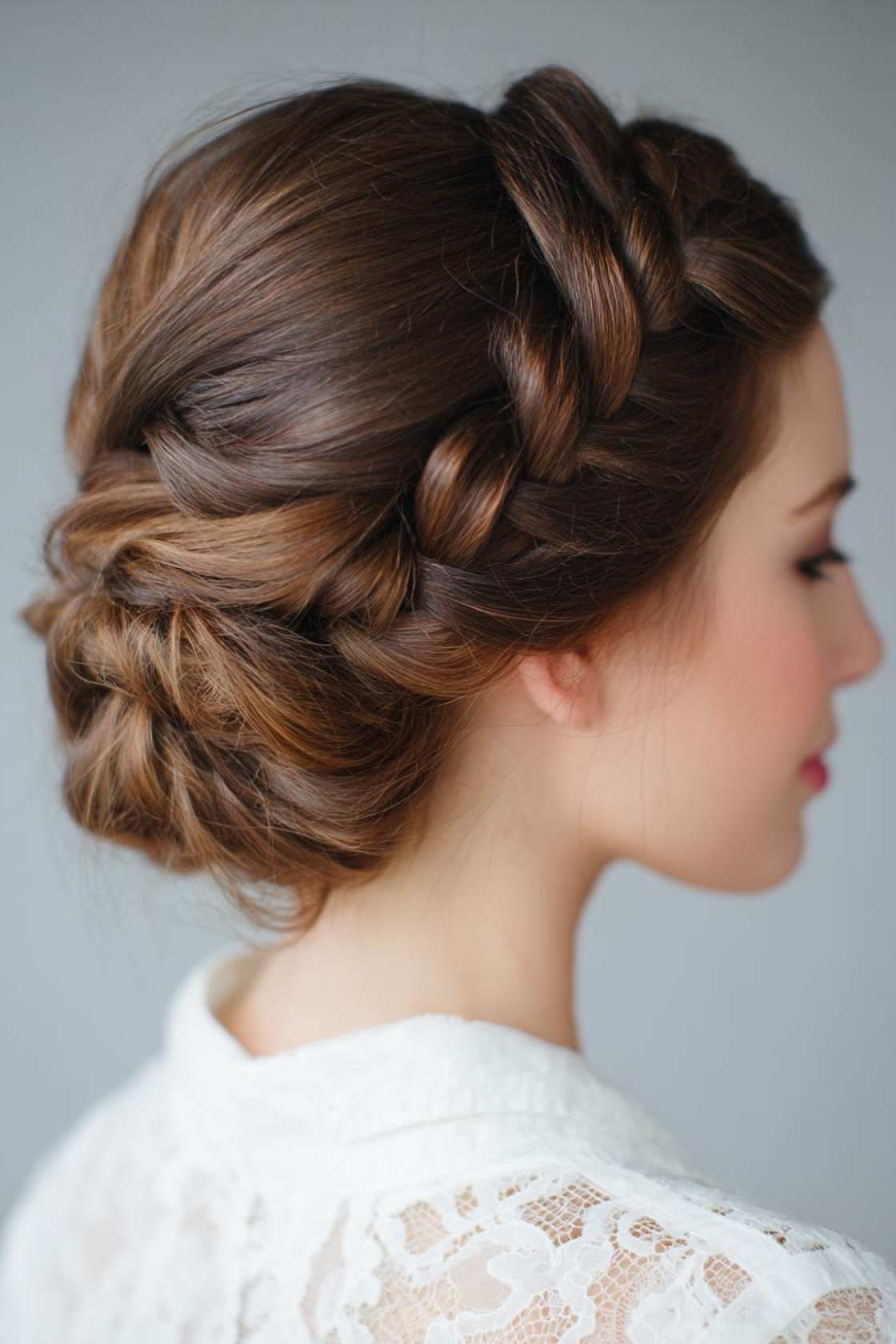 20+ Head-Turning Braided Hairstyles You Need to Try in 2025 (All Hair Types!). - 13. French Braid Updo