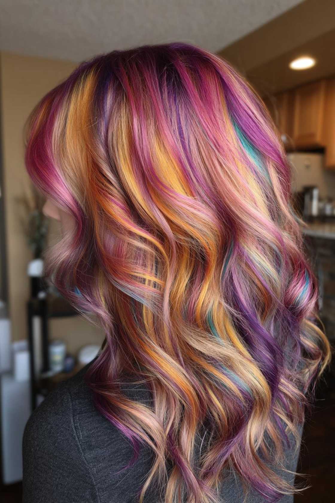 20+ Rainbow Hair Ideas to Celebrate Pride Month in Style (All Hair Types!). - 15. Rainbow Balayage