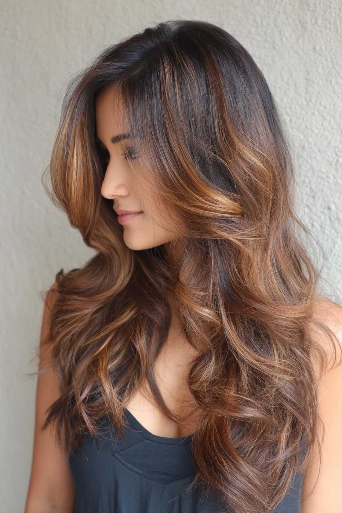 20+ Stunning Hair Color Ideas to Elevate Your Brunette Locks (Balayage, Highlights & More!) - 10. Tiger Eye Balayage