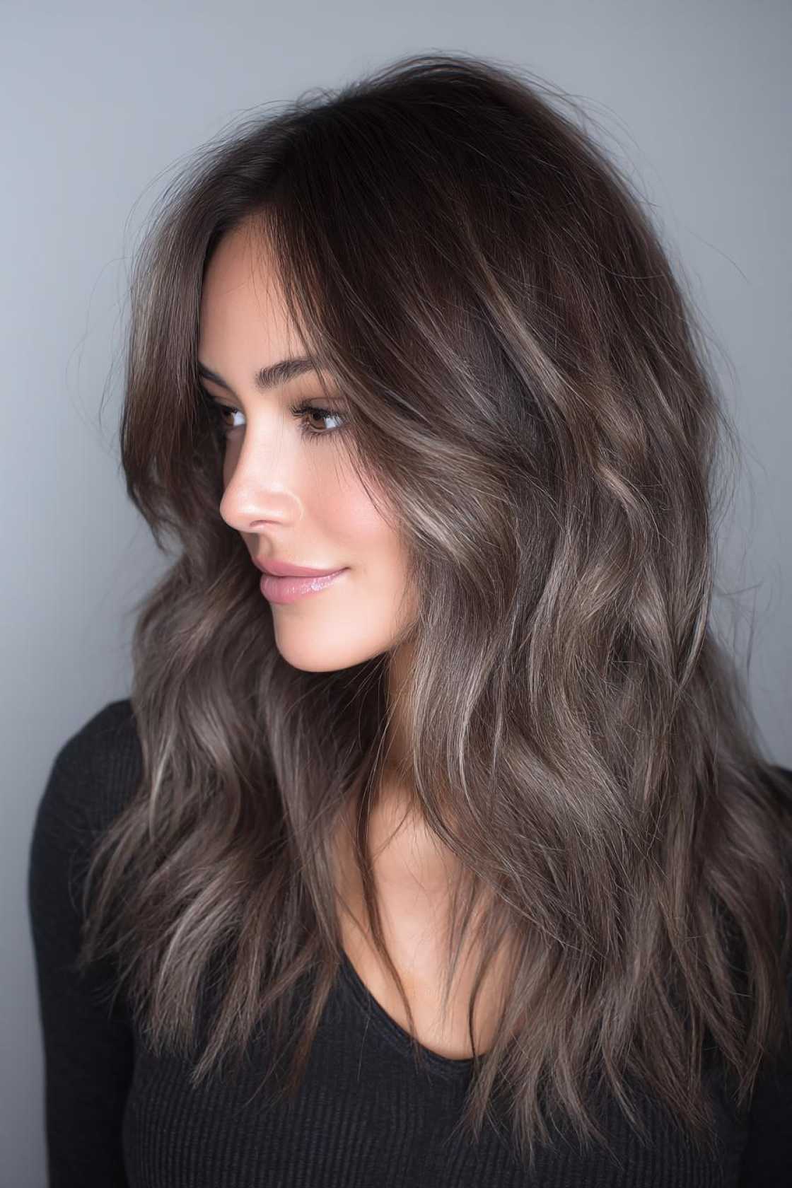 20+ Stunning Hair Color Ideas to Elevate Your Brunette Locks (Balayage, Highlights & More!) - 7. Ash Brown Balayage