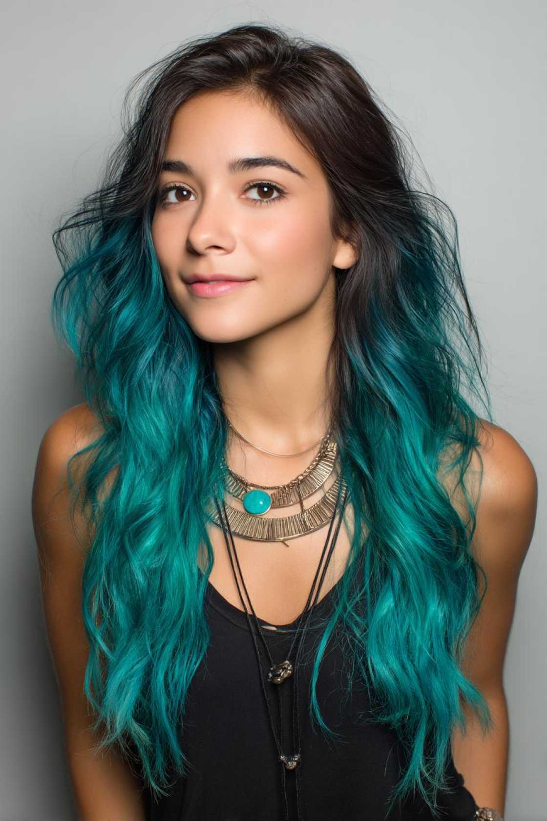 20+ Stunning Ombre Hair Color Ideas to Inspire Your Next Look (From Subtle to Bold - 17. Teal Ombre