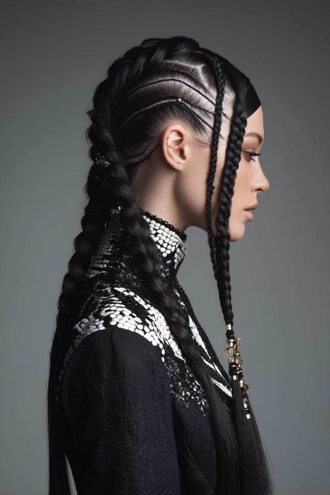 Baller Braids: 20+ Protective & Stylish Braided Hairstyles for Basketball Players (All Hair Types). - 10. Triangle Part Braids