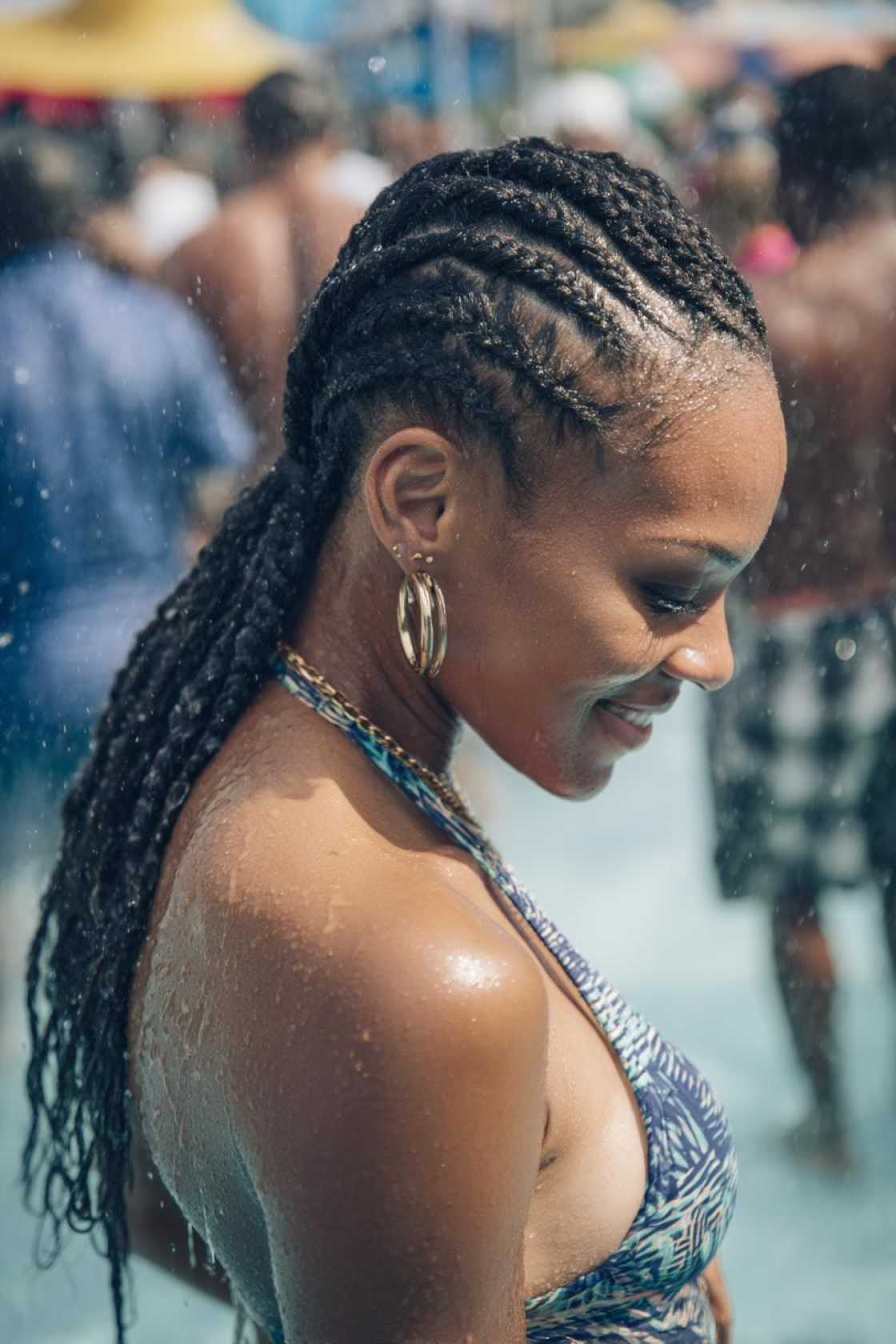 Beat the Heat & Waves: 12+ Cute & Secure Hairstyles Perfect for the Waterpark. - 2. Cornrows