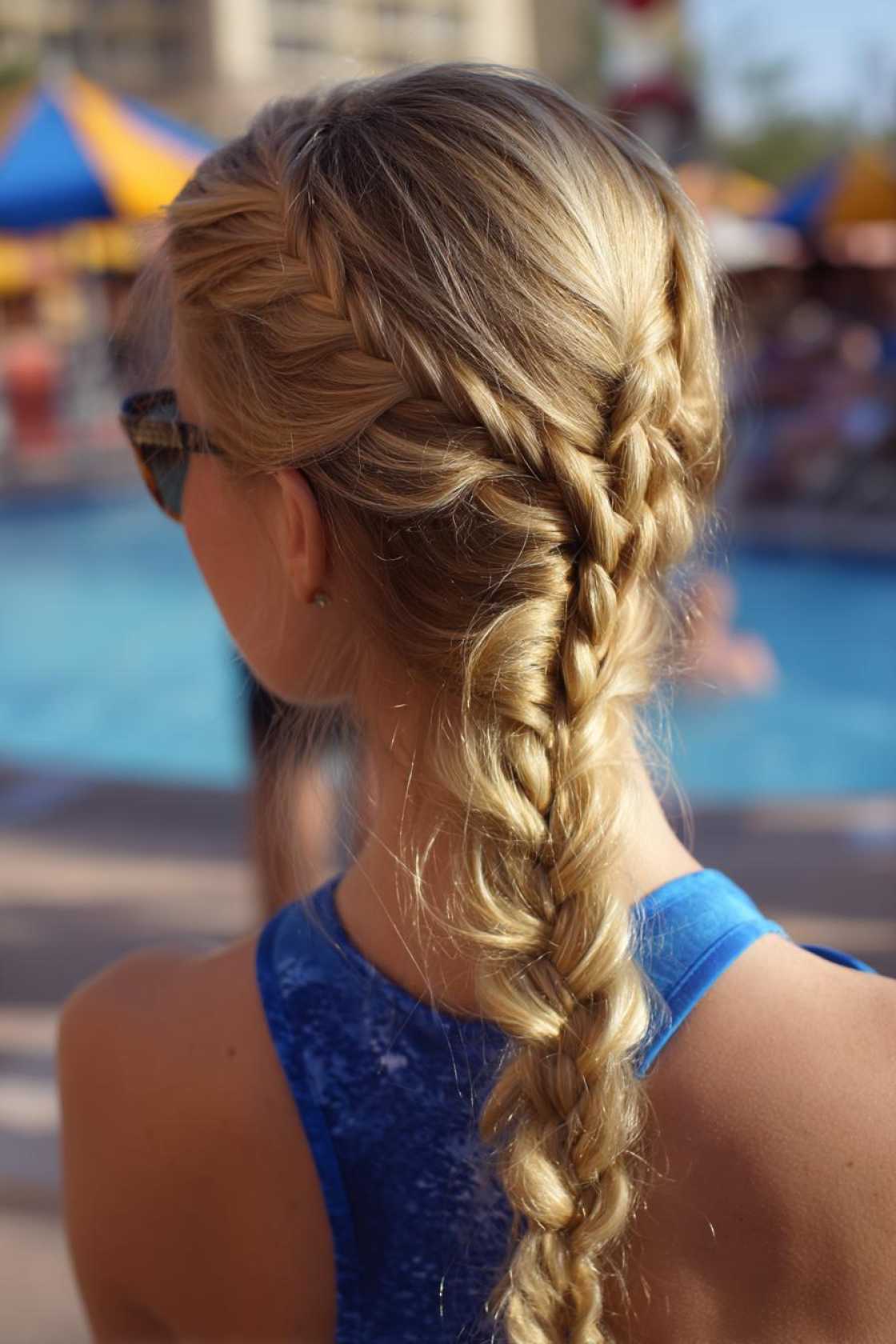 Beat the Heat & Waves: 12+ Cute & Secure Hairstyles Perfect for the Waterpark. - 7. Fishtail Braid