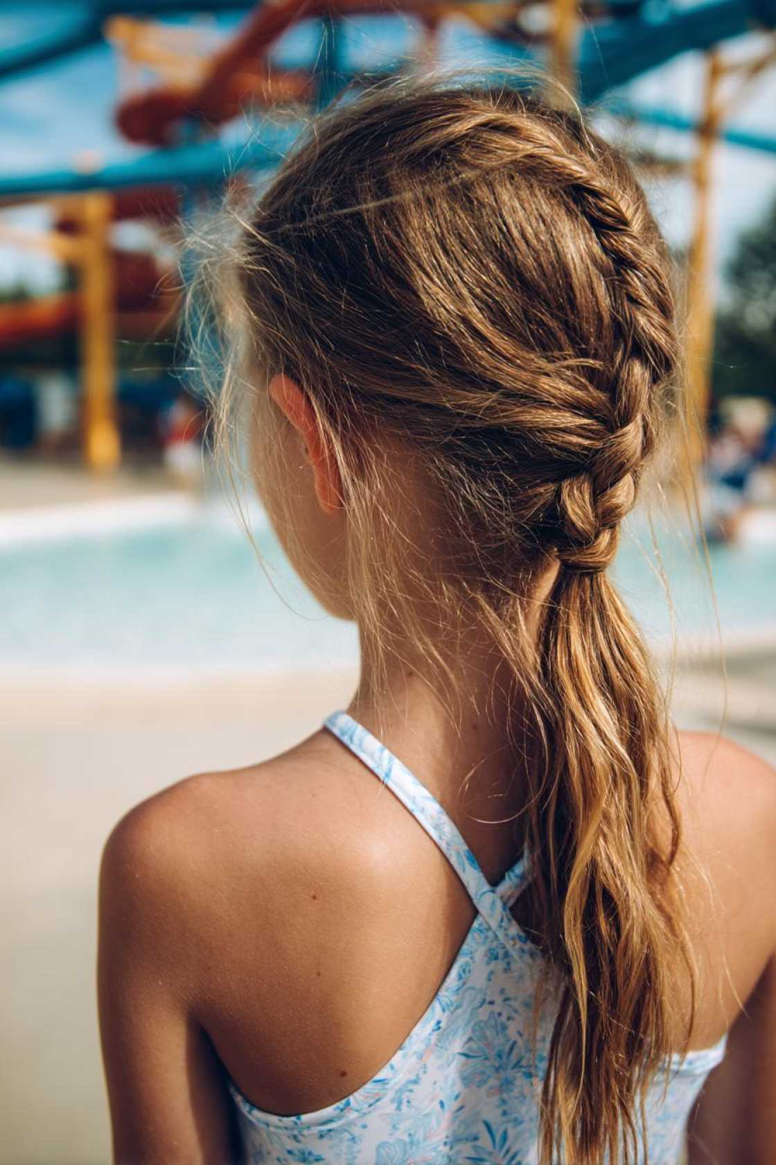 Beat the Heat & Waves: 12+ Cute & Secure Hairstyles Perfect for the Waterpark. - 6. Braided Ponytail