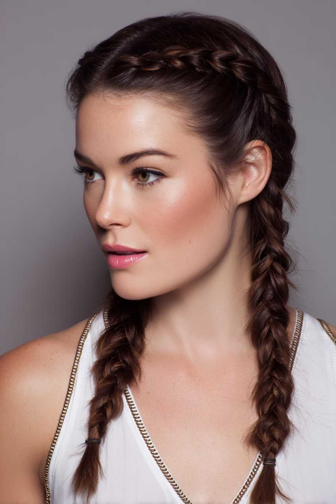 Beyond the Messy Bun: 20+ Creative & Secure Hairstyle Ideas for the Gym. - 17. Double French Braids