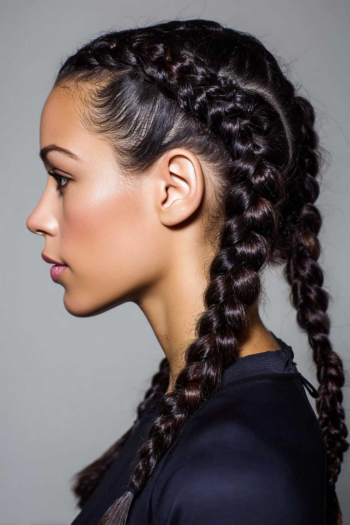 Beyond the Messy Bun: 20+ Creative & Secure Hairstyle Ideas for the Gym. - 14. Boxer Braids