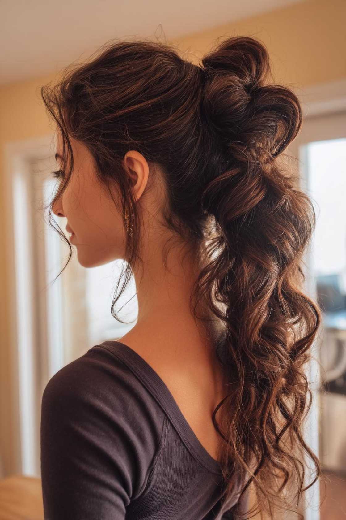 Court-Ready & Cute: 18+ Easy Basketball Hairstyles You Can Do in Minutes. - 15. Bubble Ponytail