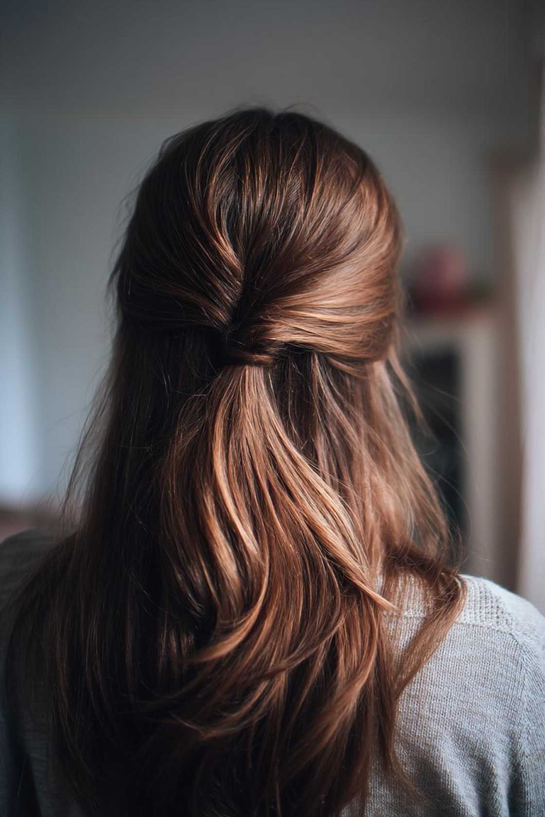 Effortless & Chic: 15+ Back to School Hairstyles (Braids, Buns & Ponytails). - 14. Half-Up Half-Down