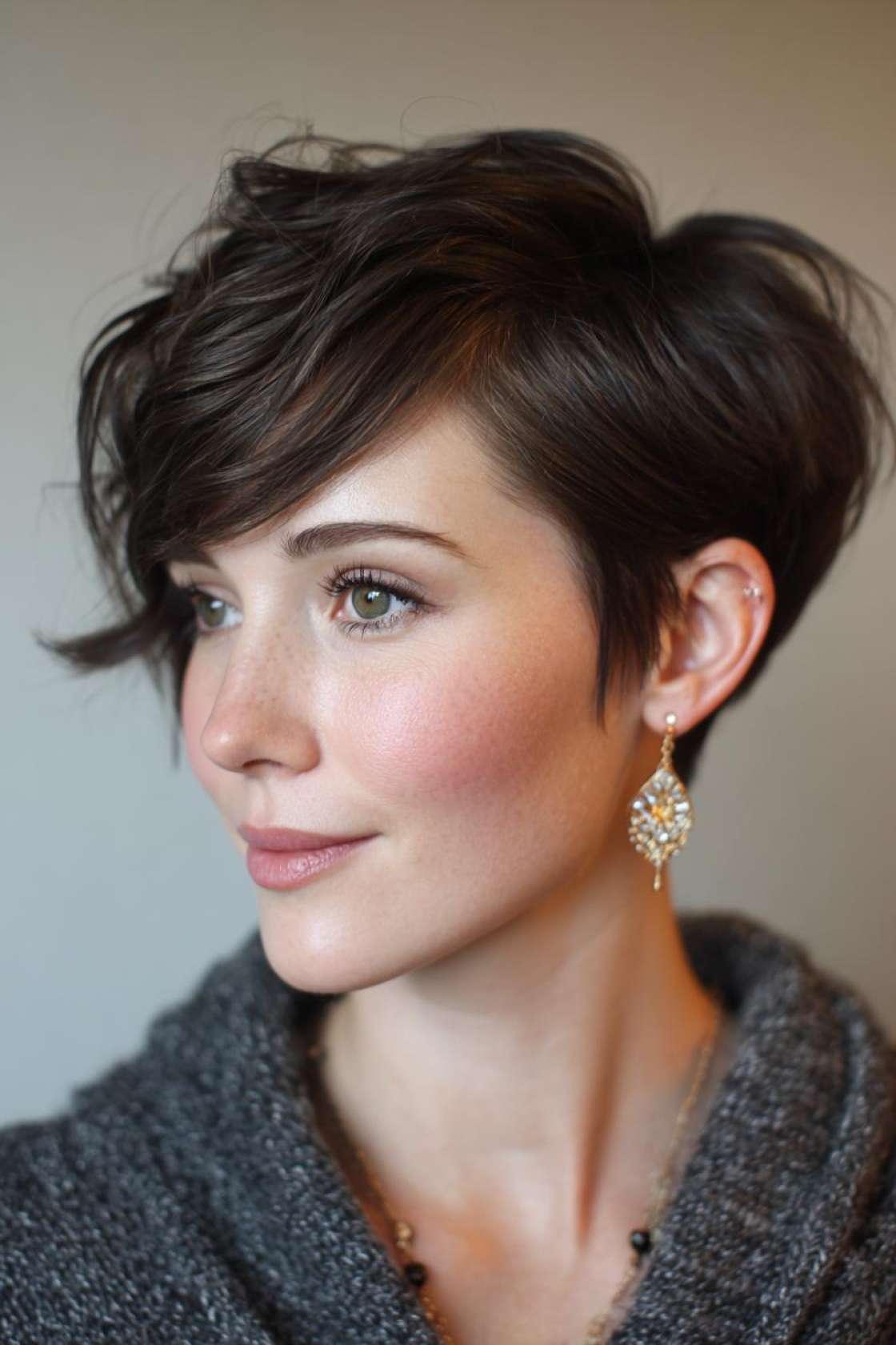 Effortlessly Cool: 10+ Reasons to Rock a 90s-Inspired Pixie Haircut. - 5. The Side-Swept Pixie