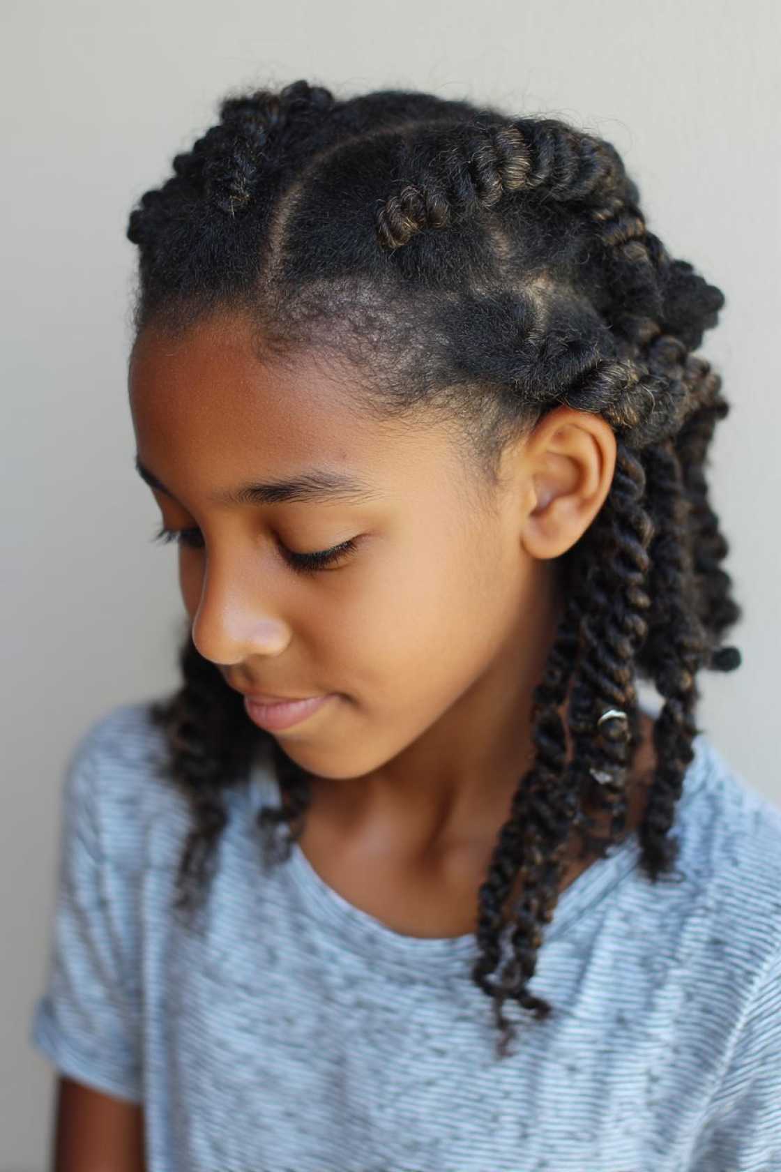First Day Fresh: 20+ Cute & Quick Back to School Hairstyles Kids Will Love. - 12. Mini Twists