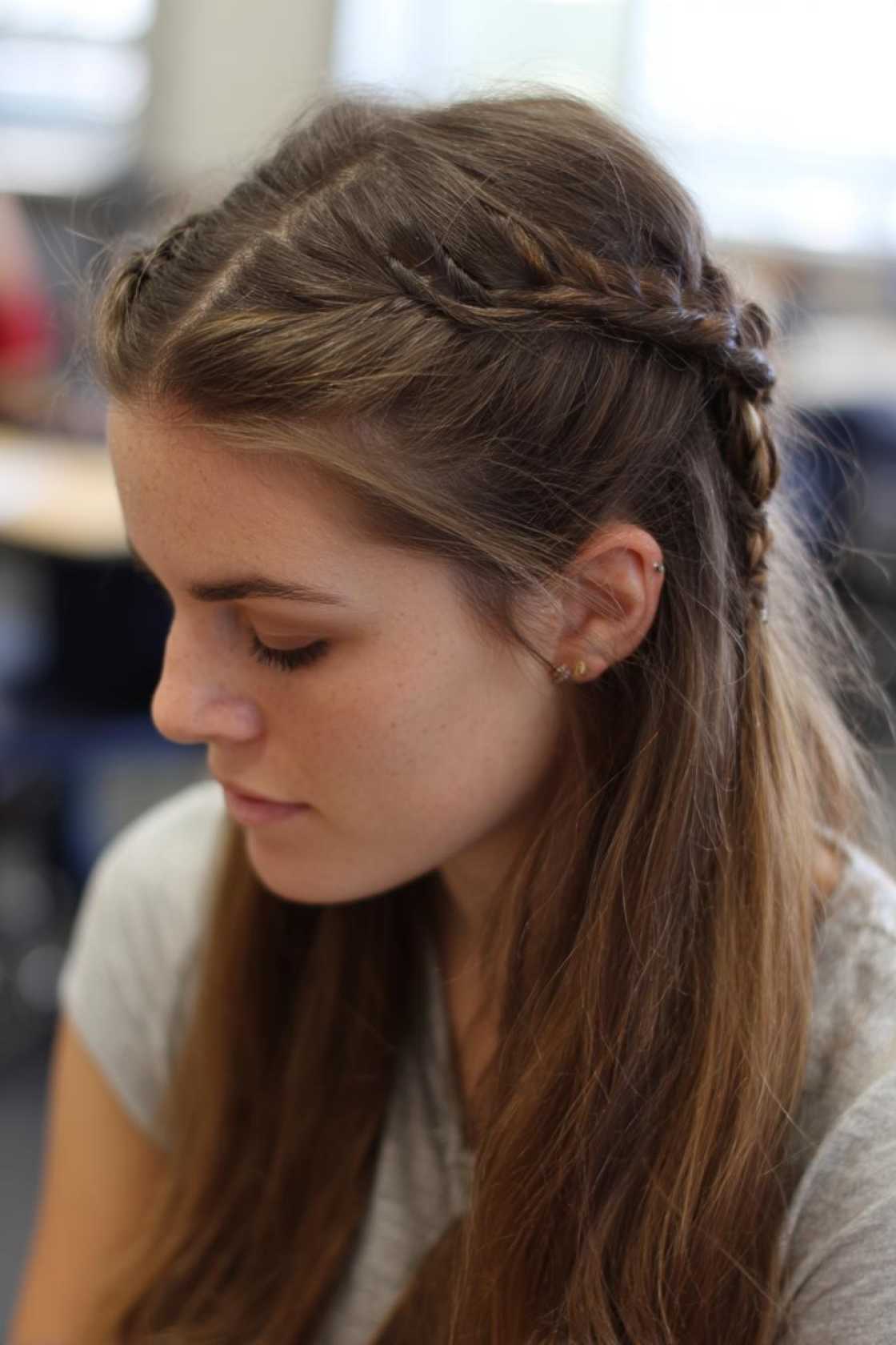 First Day Fresh: 20+ Cute & Quick Back to School Hairstyles Kids Will Love. - 7. Half-Up Braided Pigtails