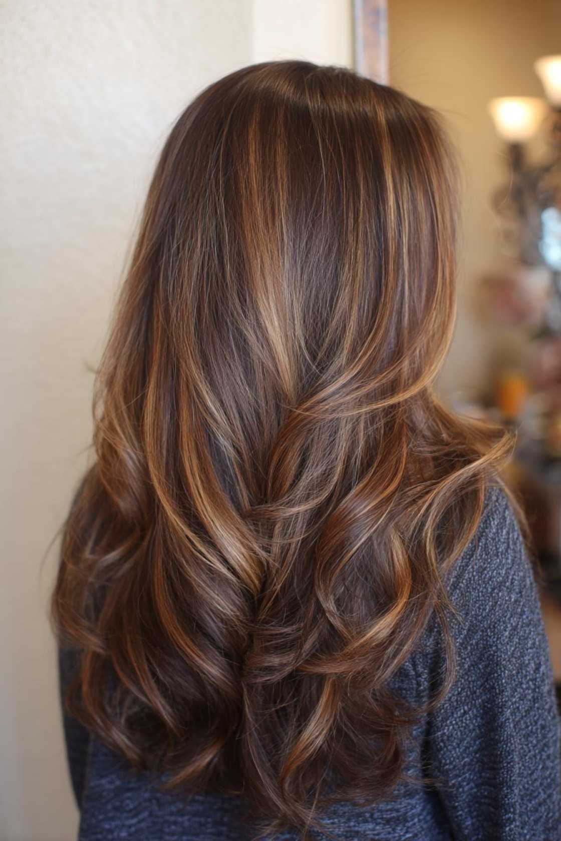 From Caramel Swirls to Ashy Tones: 20+ Trendsetting Hair Colors for Brunettes - 2. Cool-Toned Brunette with Highlights