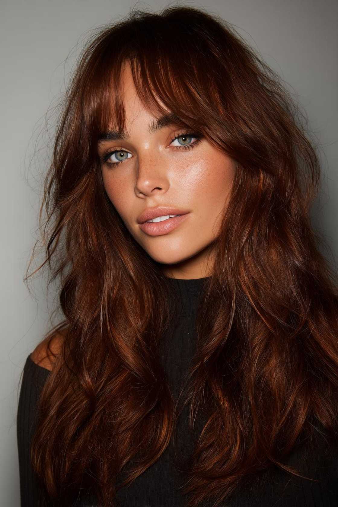 From Caramel Swirls to Ashy Tones: 20+ Trendsetting Hair Colors for Brunettes - 18. Auburn Brunette
