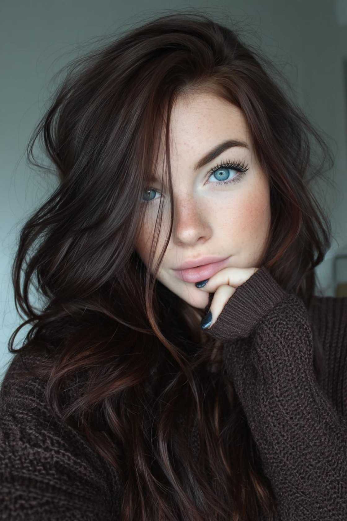 From Caramel Swirls to Ashy Tones: 20+ Trendsetting Hair Colors for Brunettes - 14. Dark Ash Brown