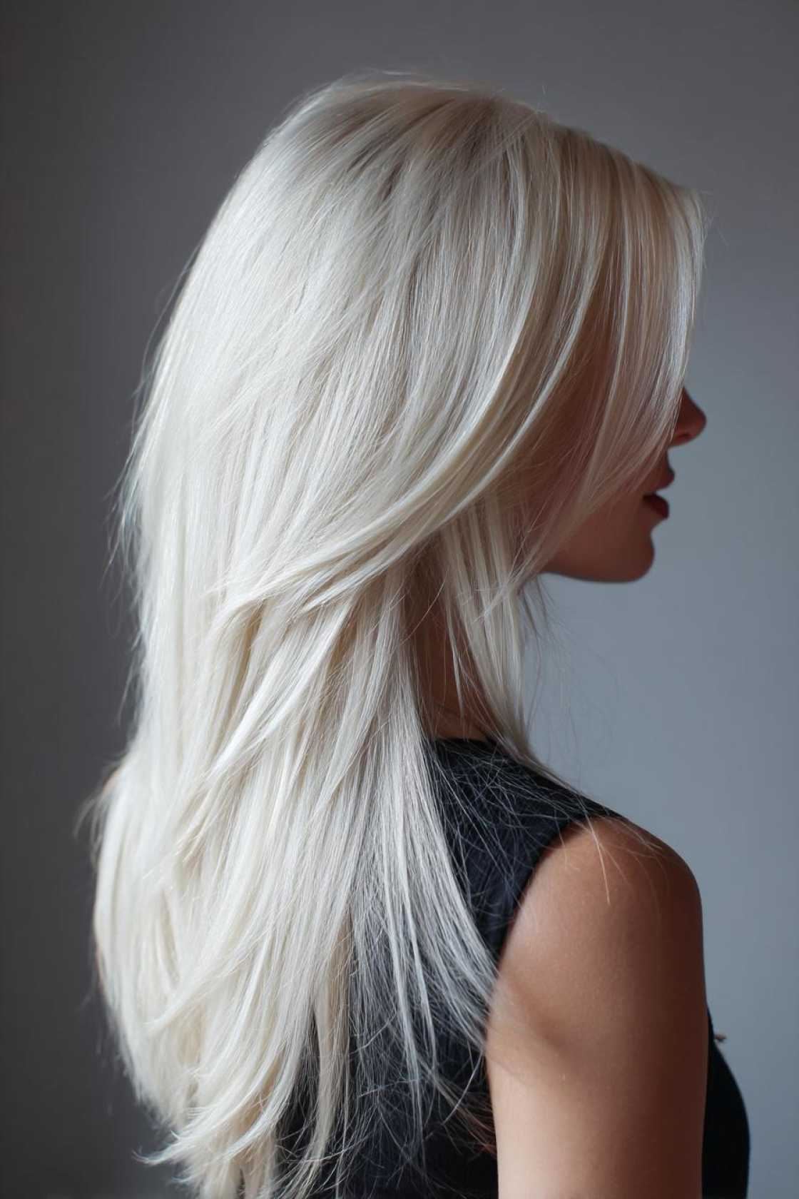 From Rainbow Hues to Natural Tones: 25+ Inspiring Peekaboo Hair Color Looks. - 12. Platinum Blonde Peekaboo
