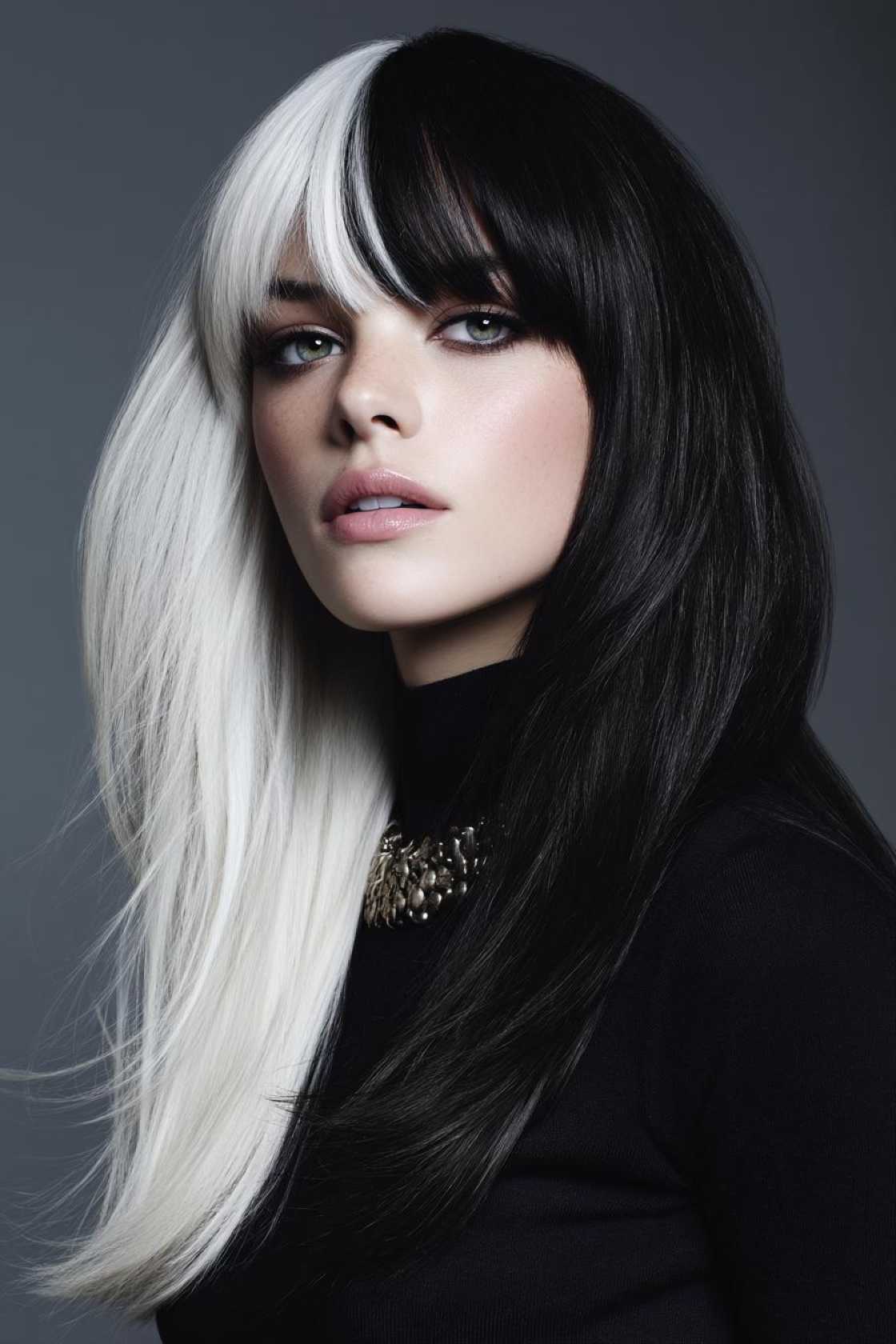 From Rainbow Hues to Natural Tones: 25+ Inspiring Peekaboo Hair Color Looks. - 6. Black Magic Peekaboo