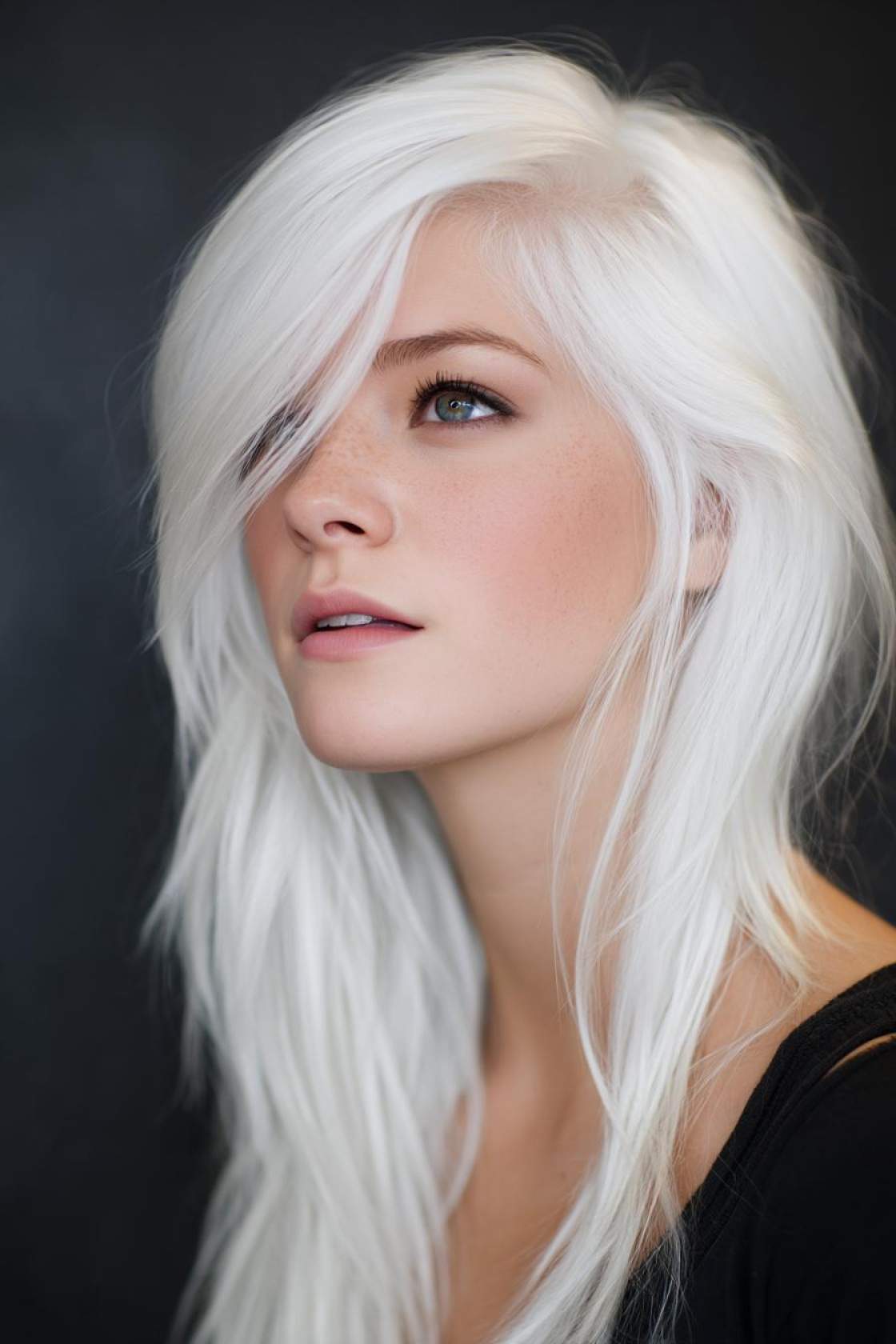 From Rainbow Hues to Natural Tones: 25+ Inspiring Peekaboo Hair Color Looks. - 5. White Out Peekaboo