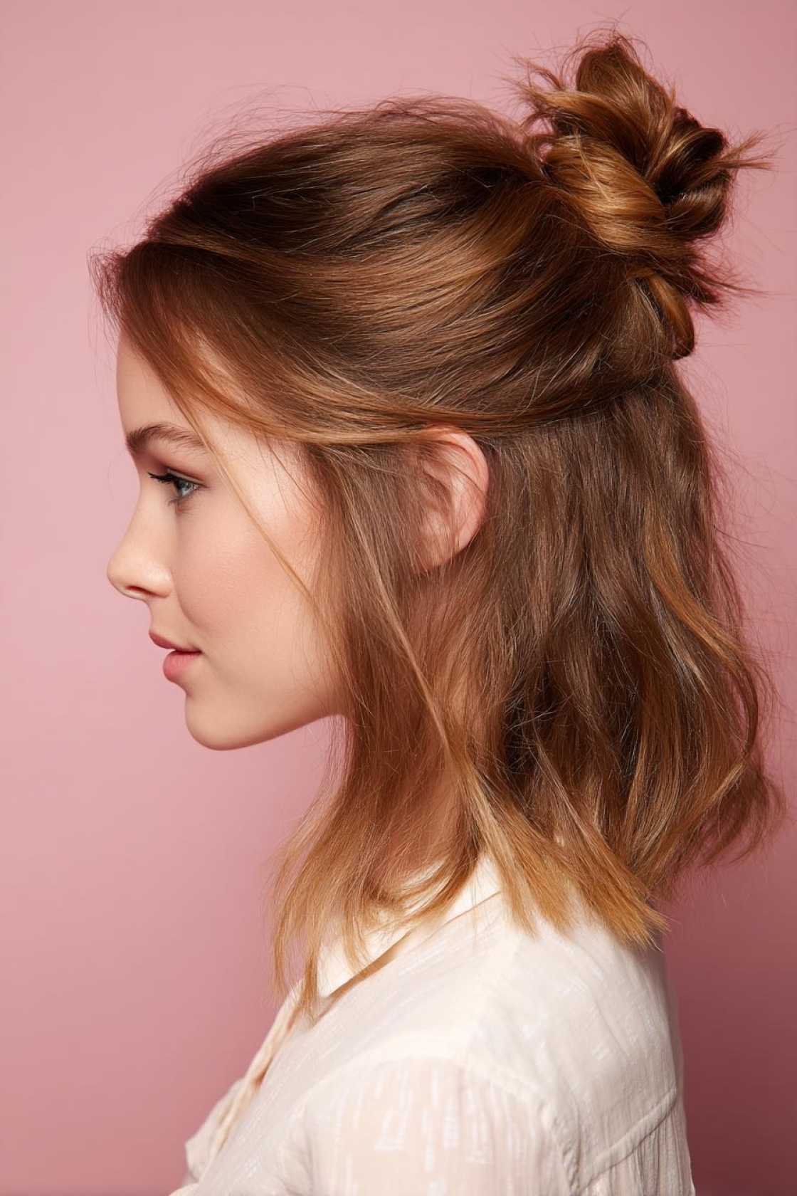 Game, Set, Match! 20+ Tennis Hairstyles to Keep You Focused & Flyaway-Free. - ### 9. The Half-Up Bun